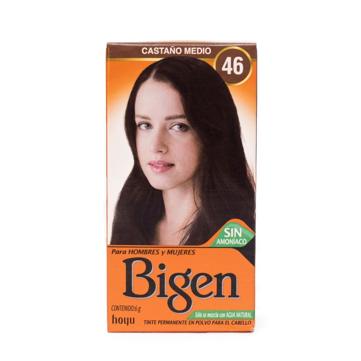 BIGEN - Tinte de Cabello en Polvo Bigen Castaño Medio 46 Sin amoníaco
