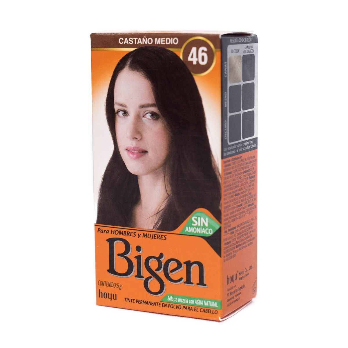 BIGEN - Tinte de Cabello en Polvo Bigen Castaño Medio 46 Sin amoníaco