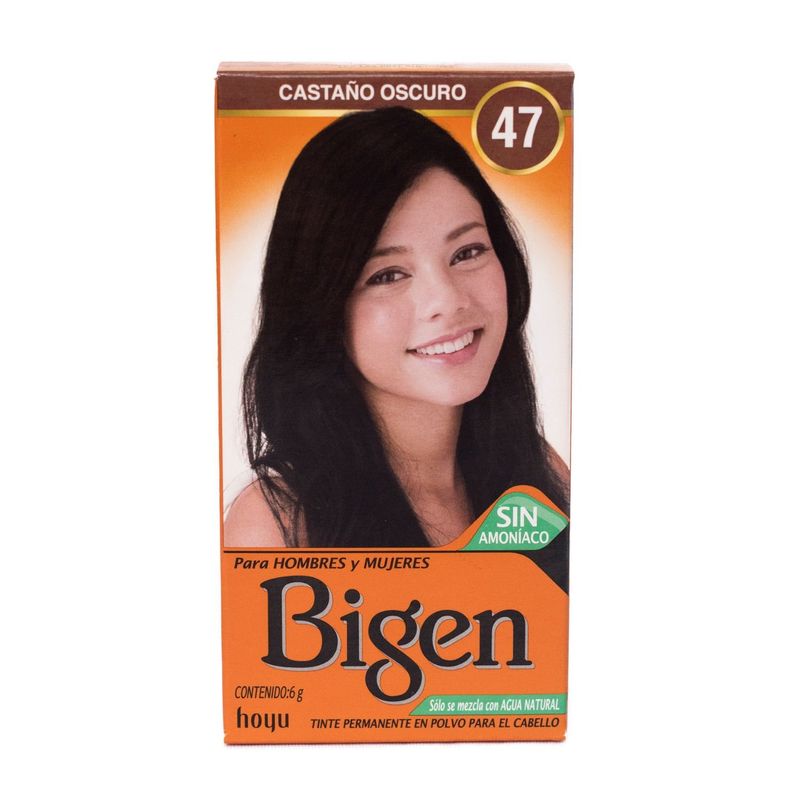 BIGEN - Tinte de Cabello en Polvo Bigen Castaño Oscuro 47 Sin amoníaco