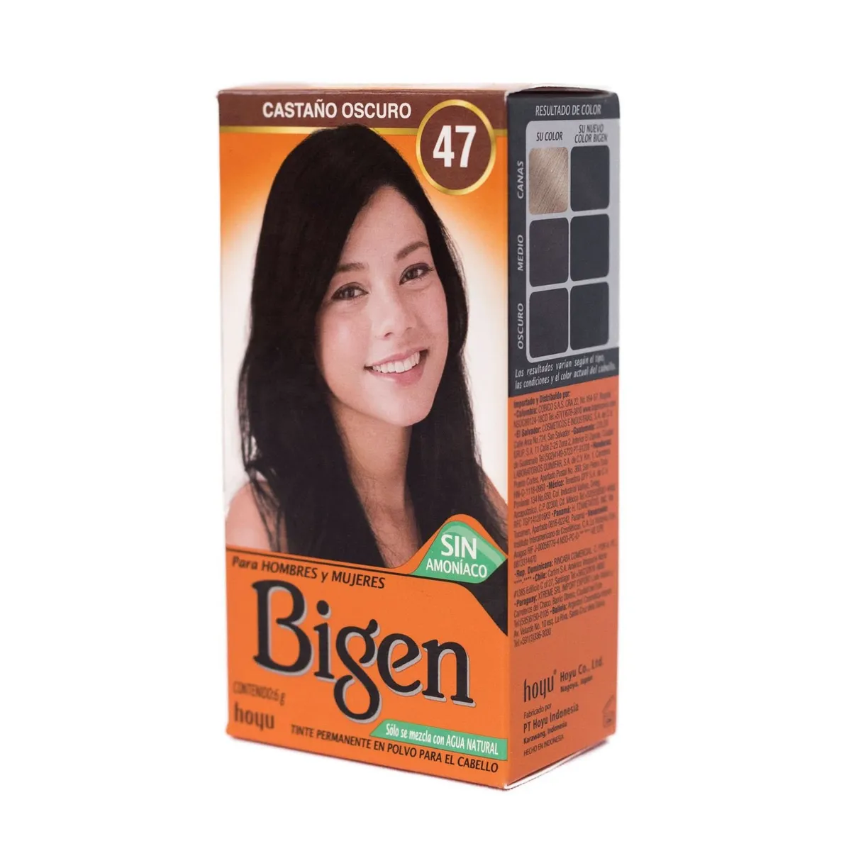 BIGEN - Tinte de Cabello en Polvo Bigen Castaño Oscuro 47 Sin amoníaco