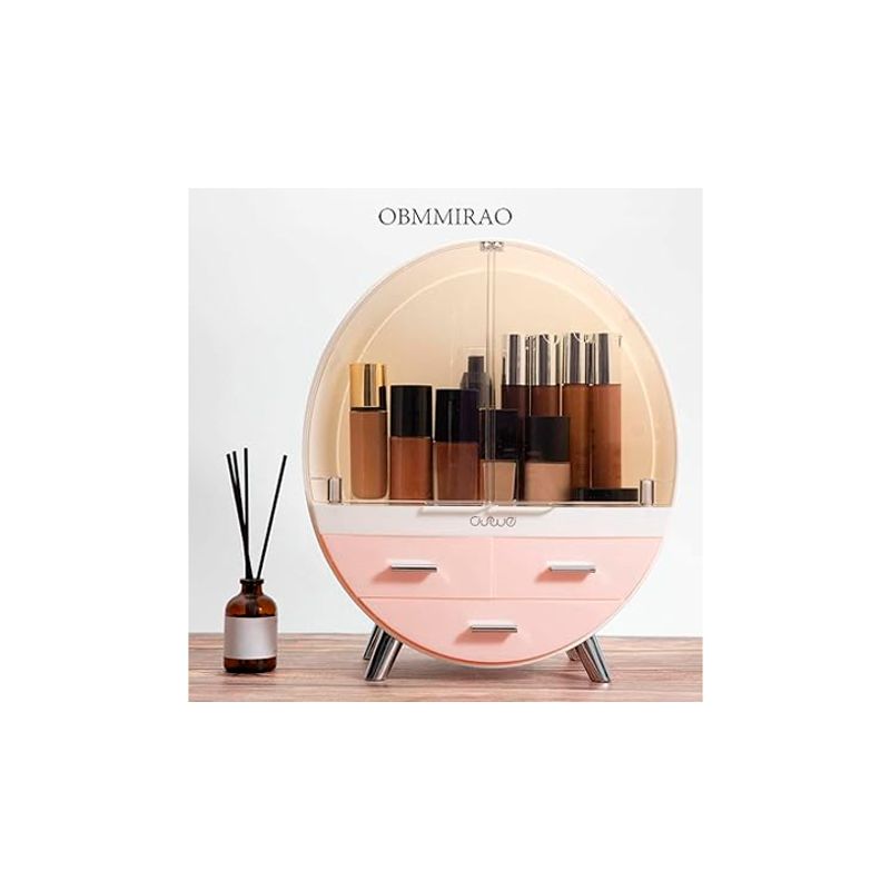 GENERICO - Organizador de maquillaje ovalado mediano