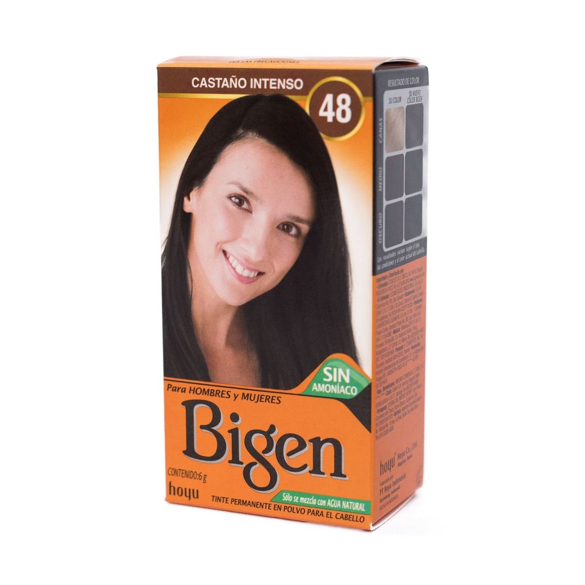 BIGEN - Tinte de Cabello en Polvo Bigen Castaño Intenso 48 Sin amoníaco