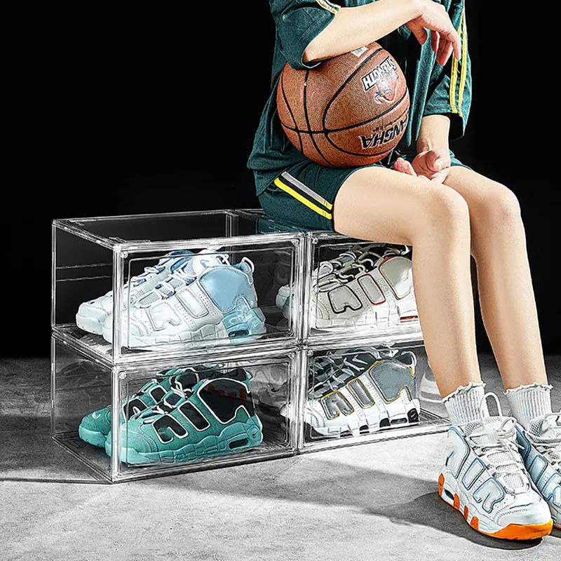 GENERICO - Caja Organizadora de Zapatillas Zapatos Color Blanco