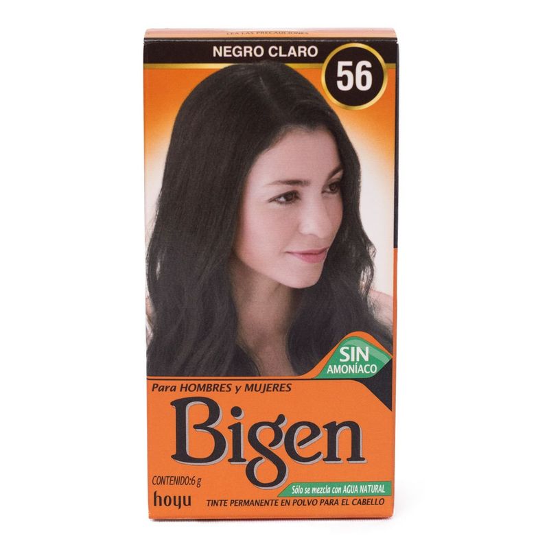 BIGEN - Tinte de Cabello en polvo Bigen Negro Claro 56 Sin amoníaco
