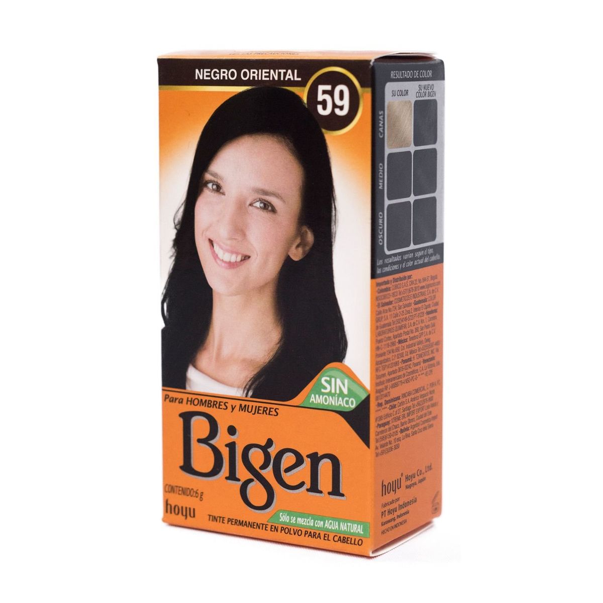 BIGEN - Tinte de Cabello en Polvo Bigen Negro Oriental 59 Sin amoníaco
