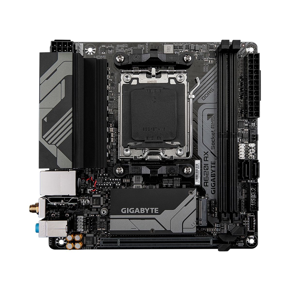 GIGABYTE - PLACA MADRE GIGABYTE CHIPSET AMD A620 AM5 DDR5 PN A620I AX