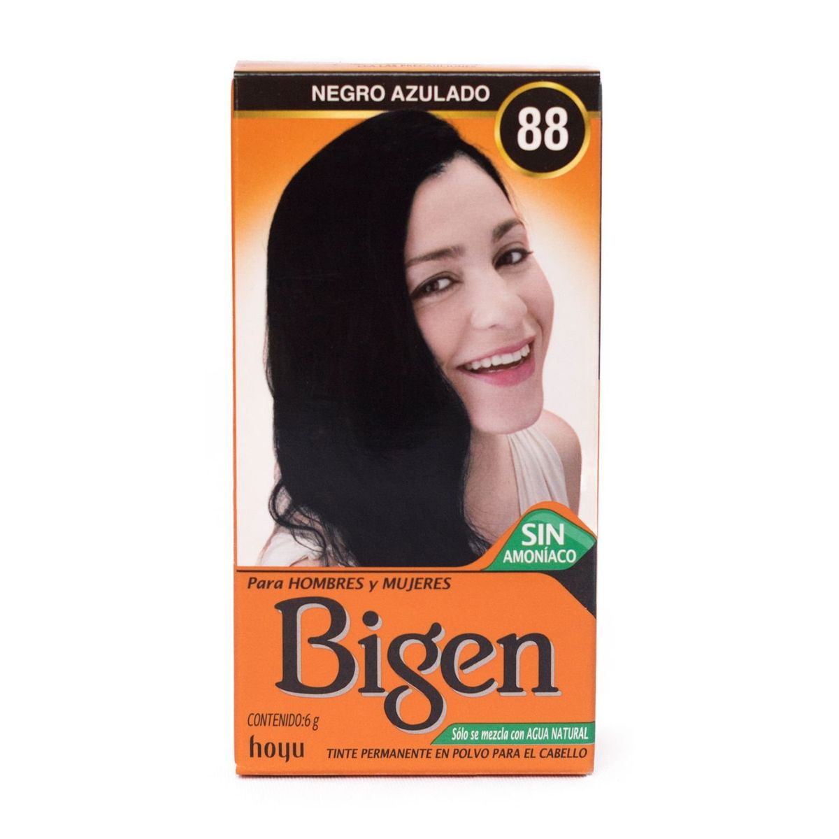 BIGEN - Tinte de Cabello en Polvo Bigen Negro Azulado 88 Sin Amoníaco