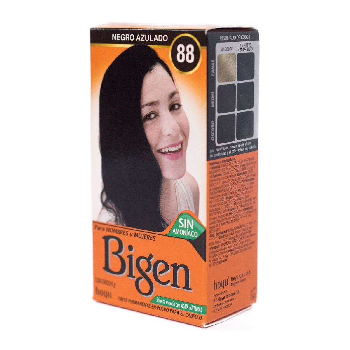 BIGEN - Tinte de Cabello en Polvo Bigen Negro Azulado 88 Sin Amoníaco