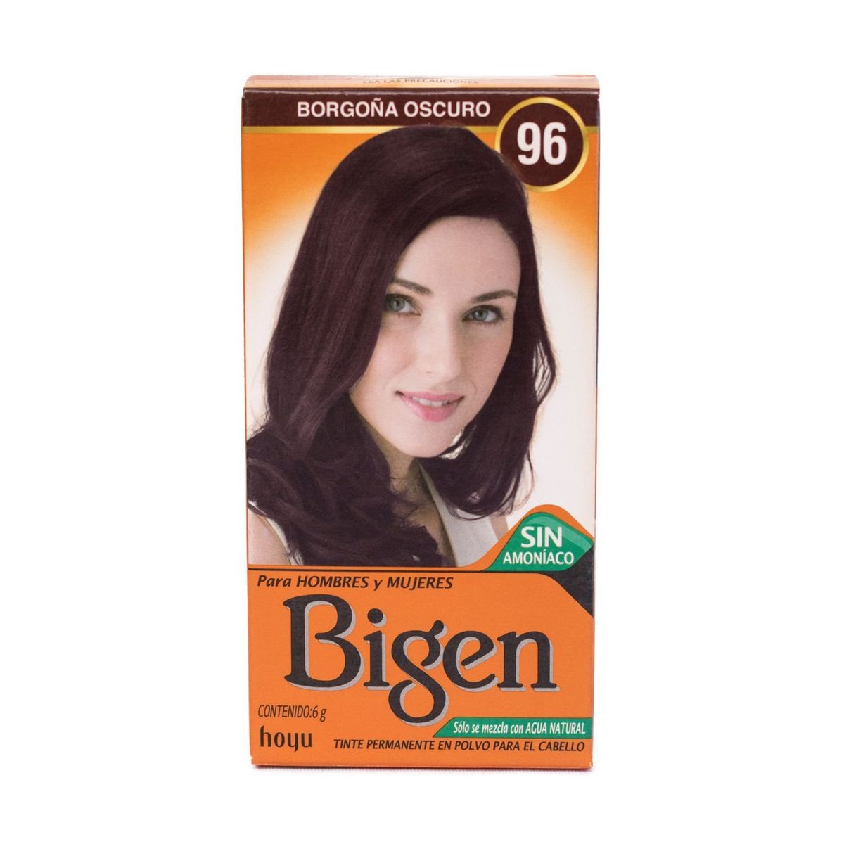 BIGEN - Tinte de Cabello en polvo Bigen Borgoña Oscuro 96 Sin amoníaco