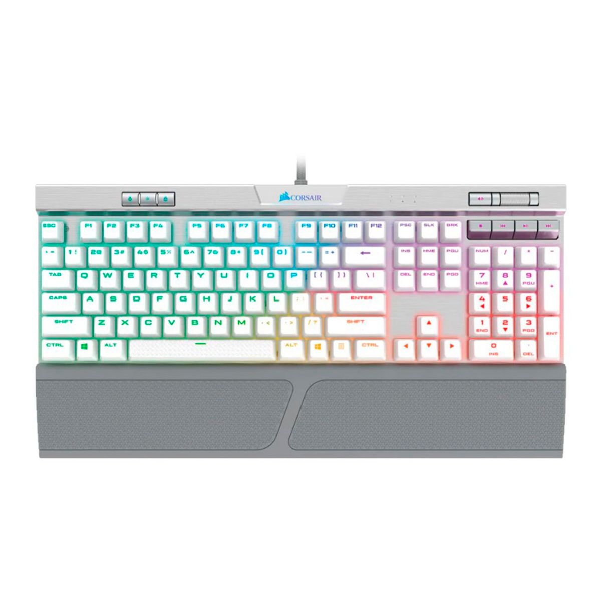 CORSAIR - TECLADO MECANICO CORSAIR K70 RGB MK2SE COLOR BLANCO PN CH-9109114-NA