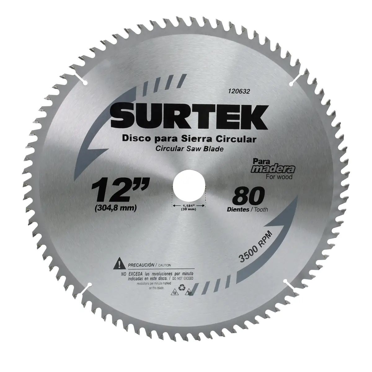 SURTEK - DISCO PARA SIERRA CIRCULAR 7-1/4"  x  40 DIENTES  - SURT120602