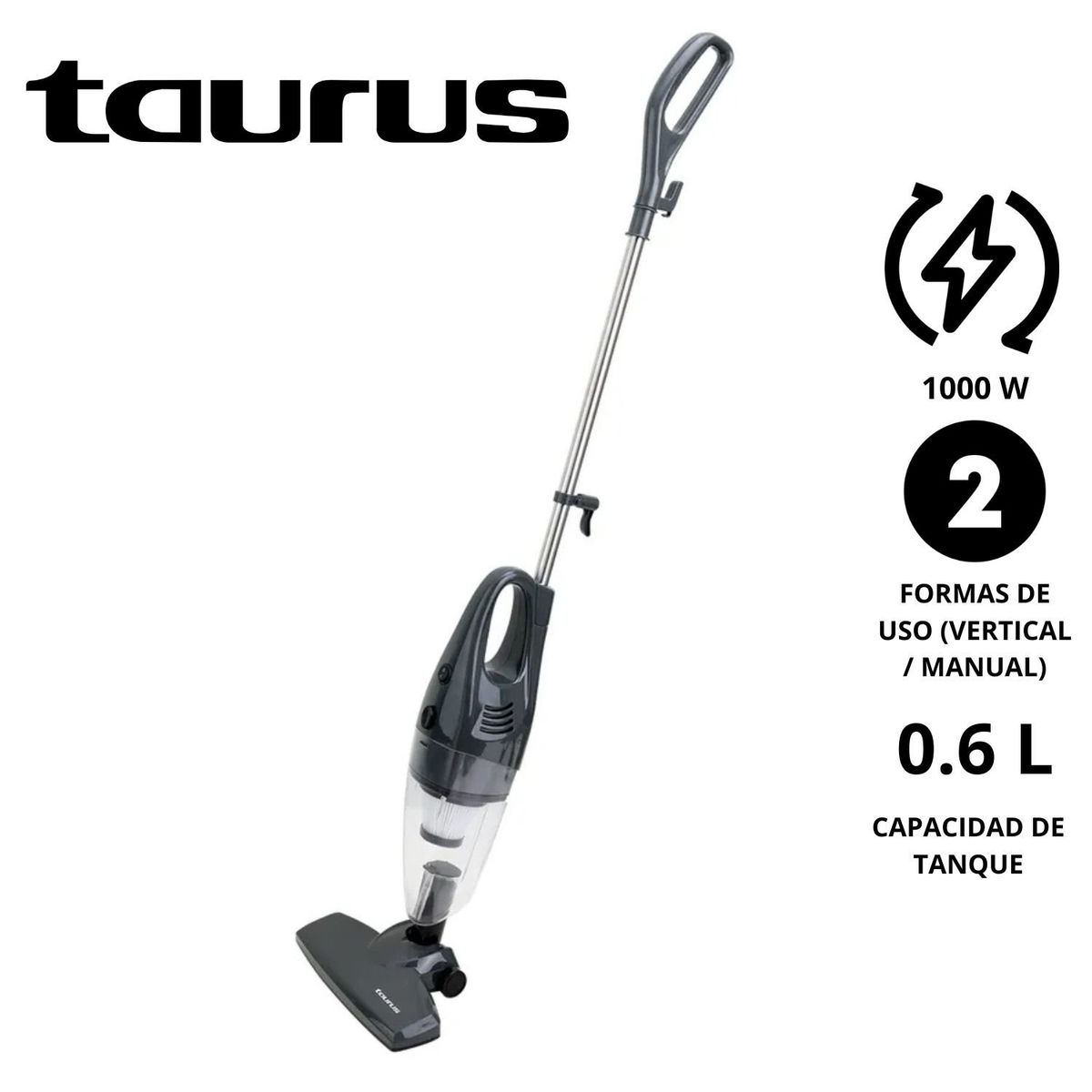 TAURUS - Aspiradora escoba Taurus TVC-1000G 1000W fuerza de succión de ≥15Kpa