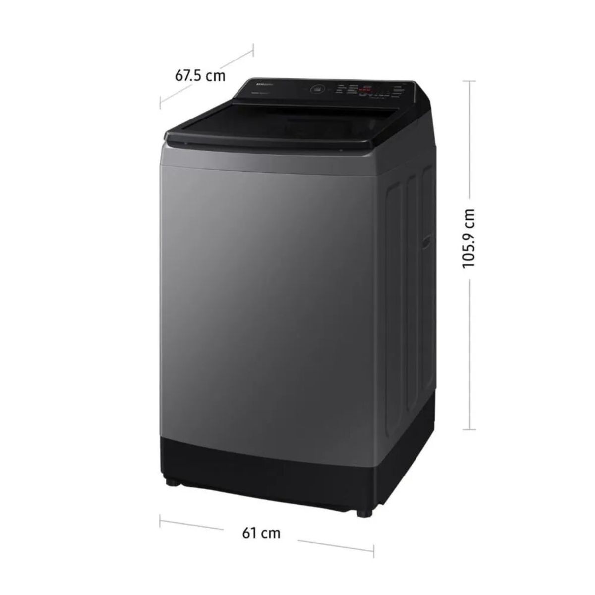 SAMSUNG - Lavadora Samsung Digital Inverter WA13CG5441BDPE Ecobubble 13 Kg Gris