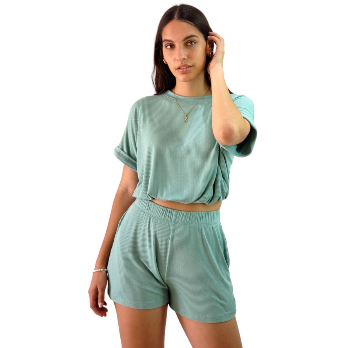 GENERICO - Conjunto 2 piezas Mujer en Rib Ivy Unifit