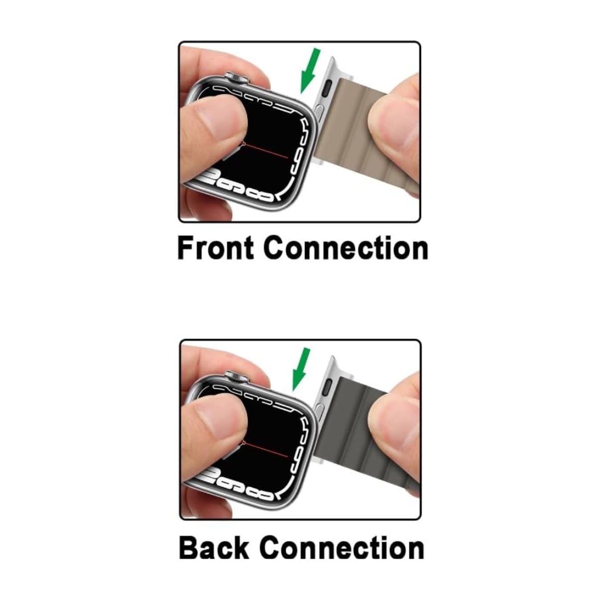 GENERICO - Correa Para Applewatch Y Watch Eslabon Magnética 38-40-41mm Verde