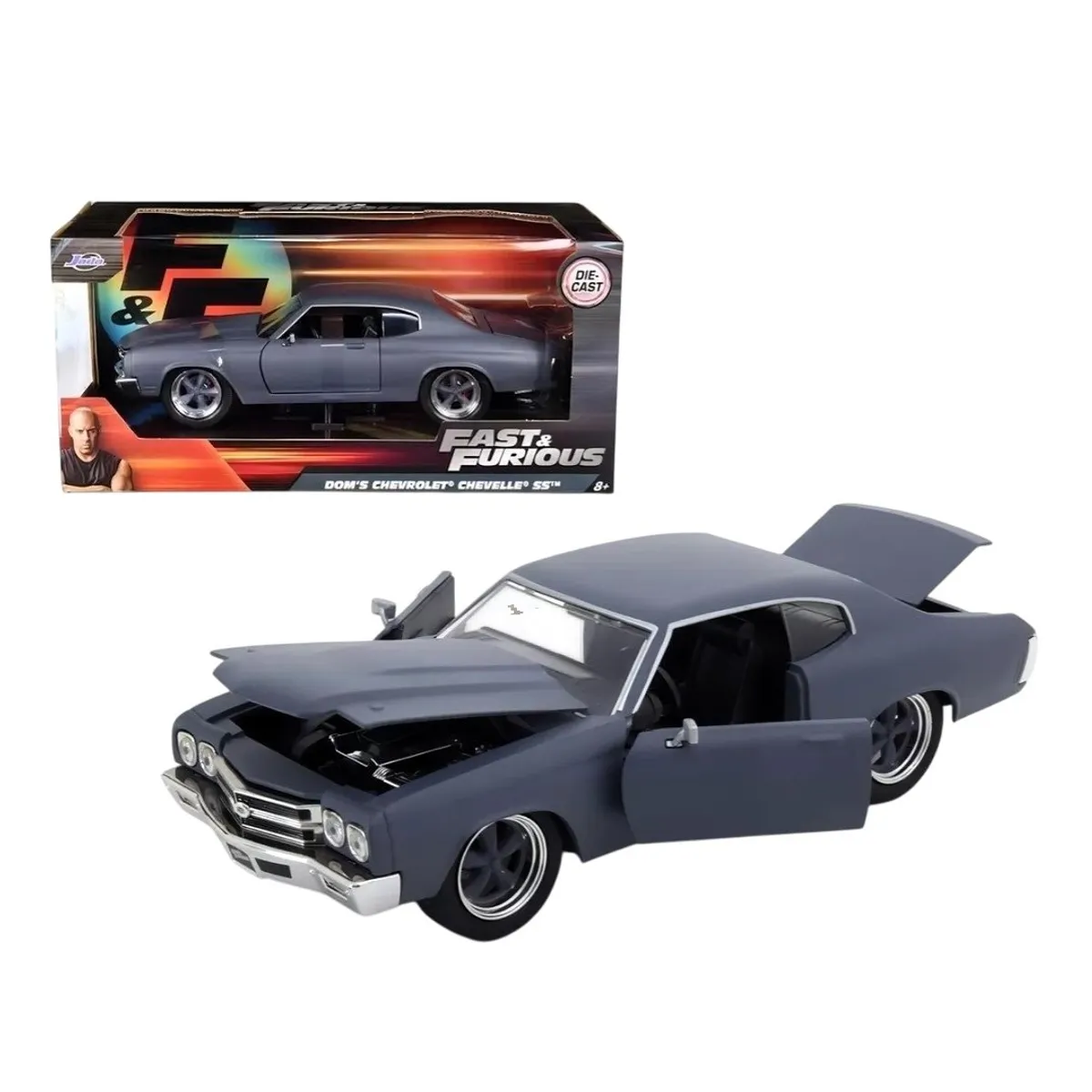 JADA TOYS - CHEVROLET CHEVELLE SS RAPIDOS Y FURIOSOS ESCALA 124 METAL