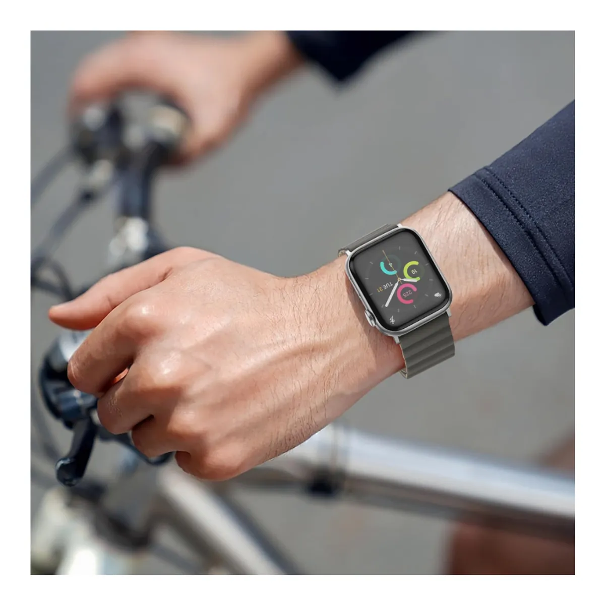 GENERICO - Correa Para Applewatch Y Watch Eslabon Magnética 38-40-41mm Vino