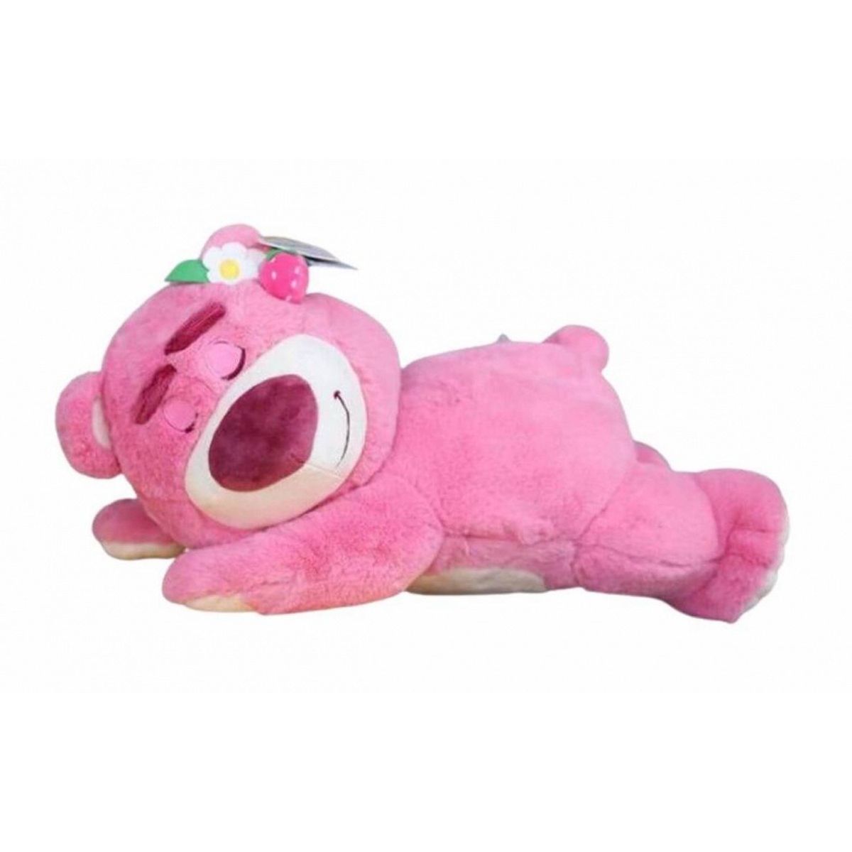 GENERICO - Peluche Osita Dormida de 40 CM - Color Rosado y Blanco