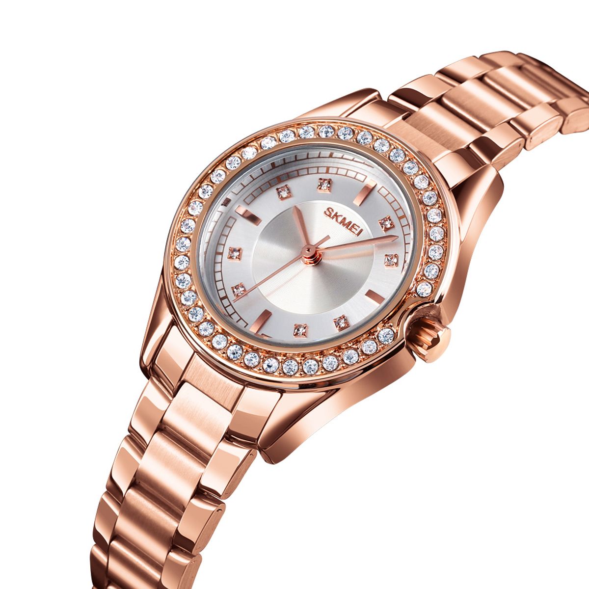 SKMEI - RELOJ SKMEI 1534 ORO ROSA CORREA ACERO PARA MUJER