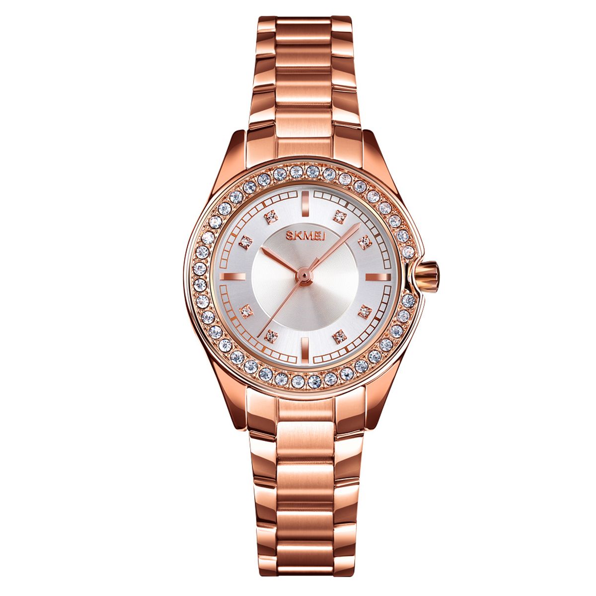 SKMEI - RELOJ SKMEI 1534 ORO ROSA CORREA ACERO PARA MUJER