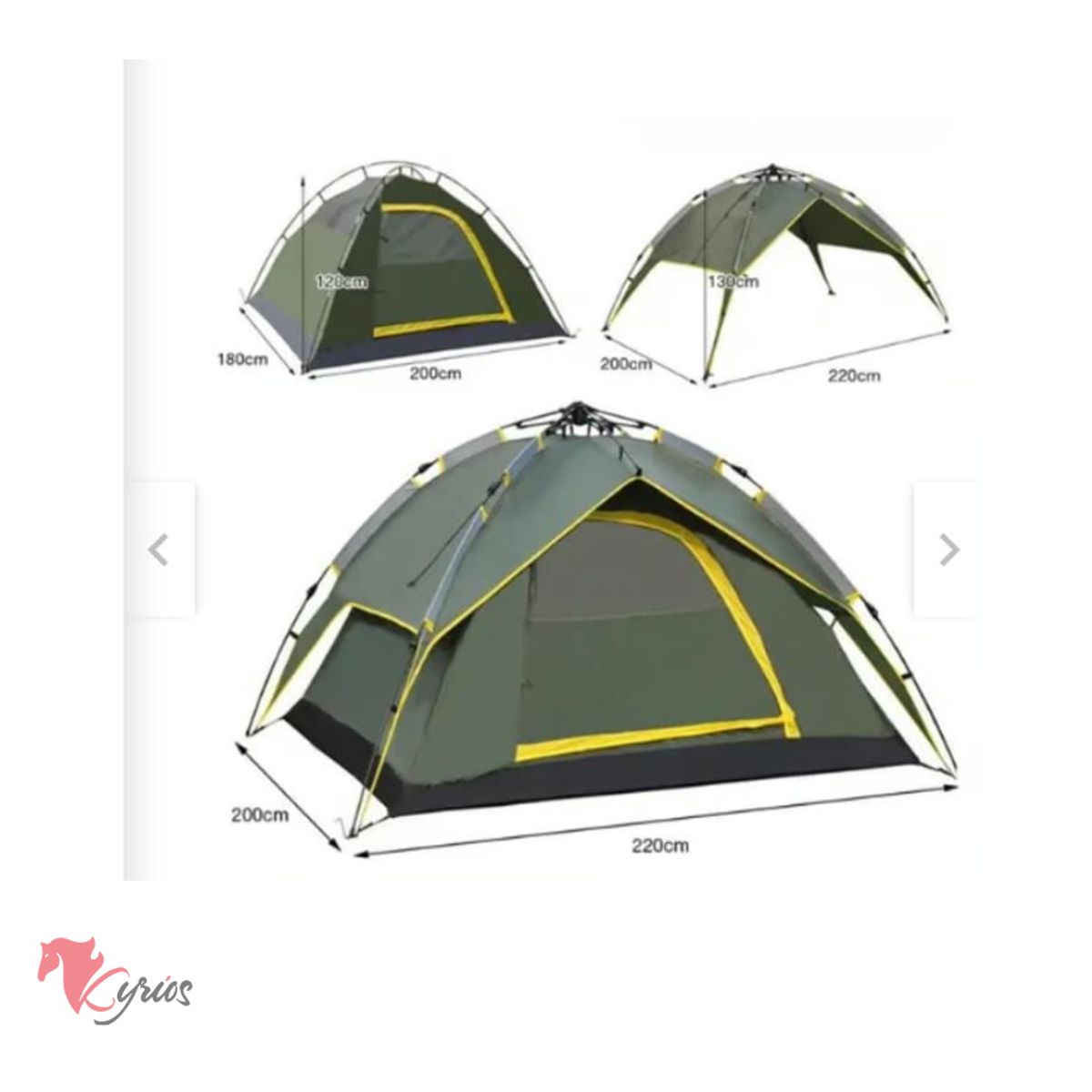 NO LOGO - Carpa De Alta Montaña Para 4 Personas