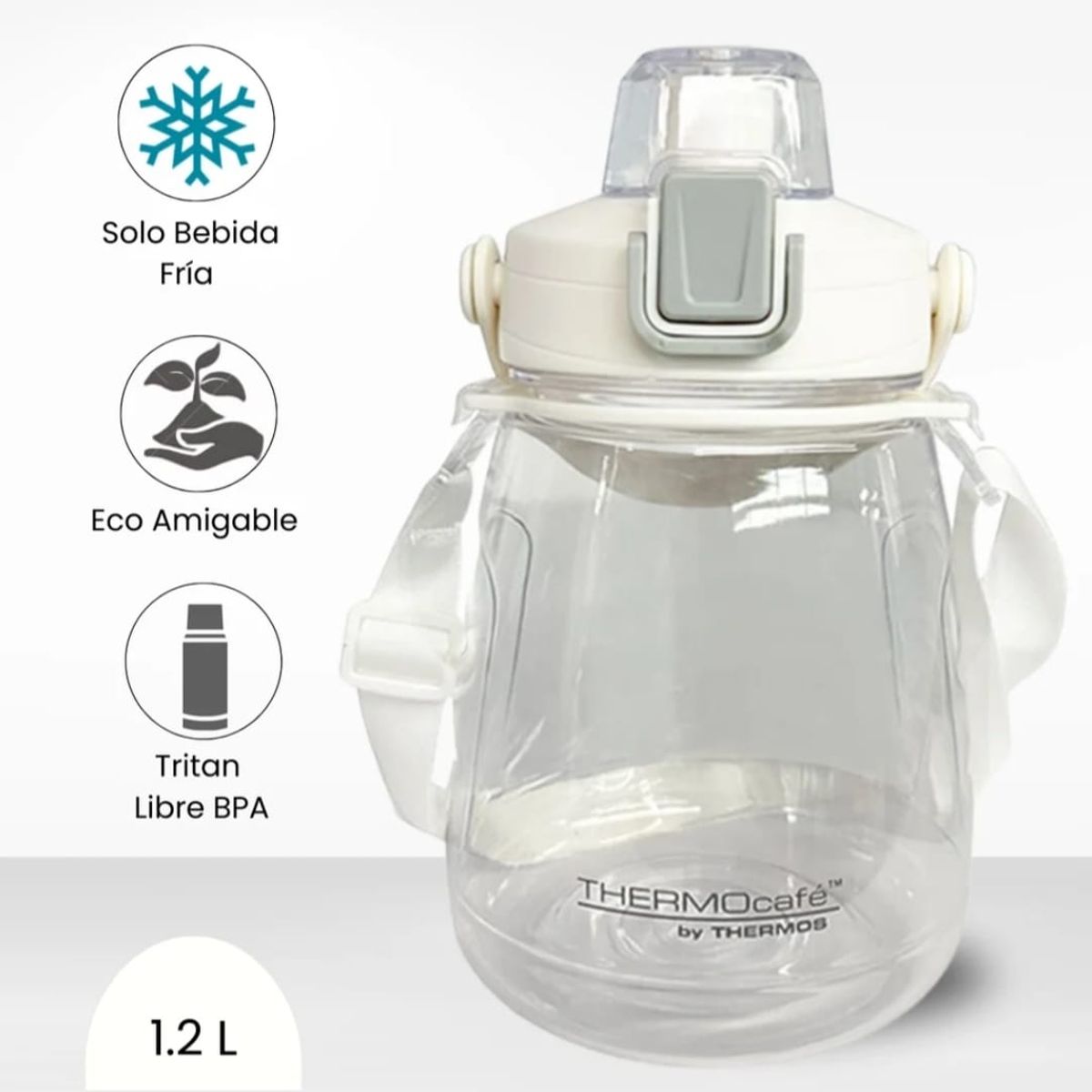 THERMOS - Botella go thermos  1200ml blanco uso deportivo u oficina