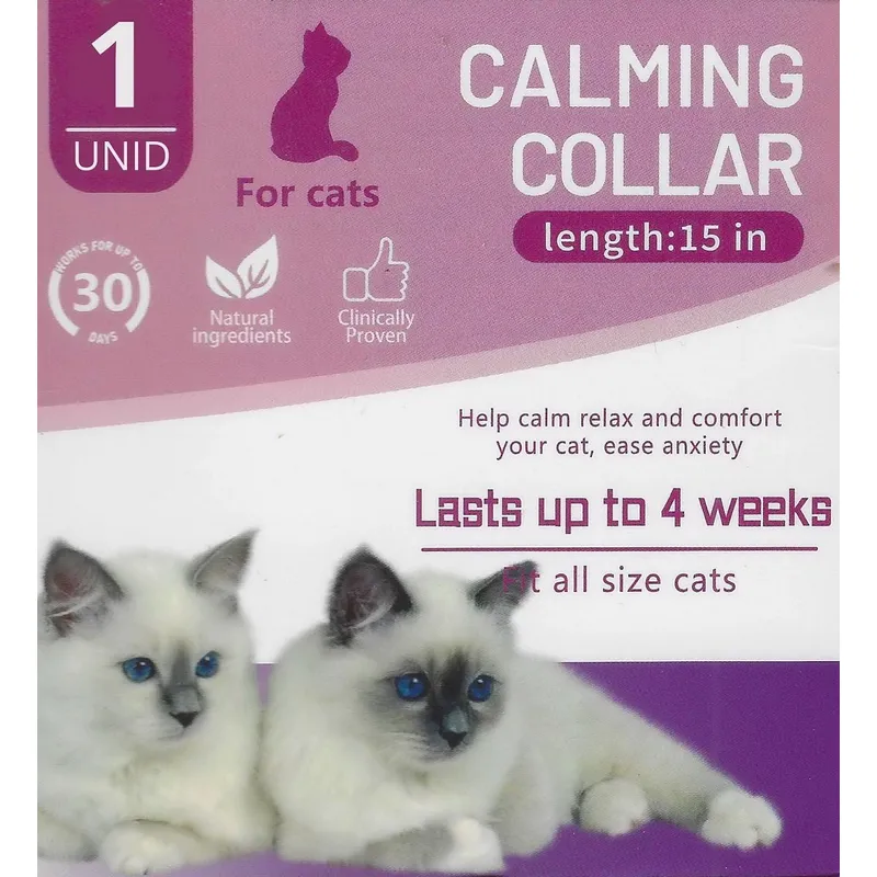GENERICO - Collar Calmante de Feromonas para Gatos - Reduce Ansiedad