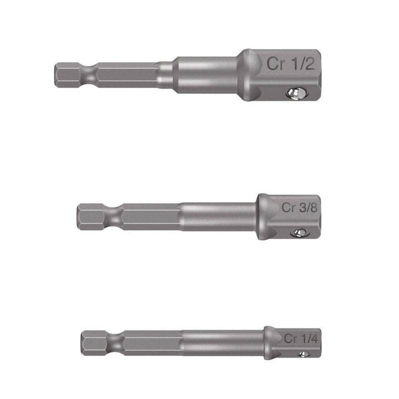 TRUPER - Juego de 3 adaptadores para dados de 1/4", 3/8" y 1/2" TRUPER 10752