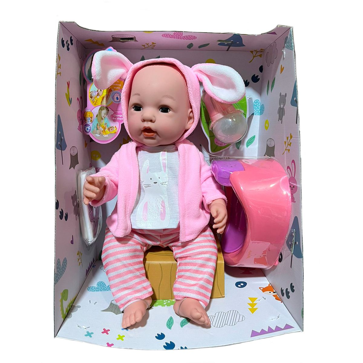 GENERICO - Juguete Muñeca Bebé Real Baby Bryana con Accesorios A751I
