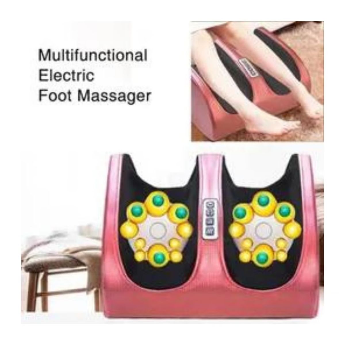 GENERICO - Masajeador Eléctrico Para Piernas Y Pies - Rojo