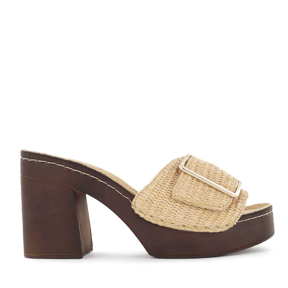ECCO - Sandalias con Taco Mujer Ecco Triana02 Beige