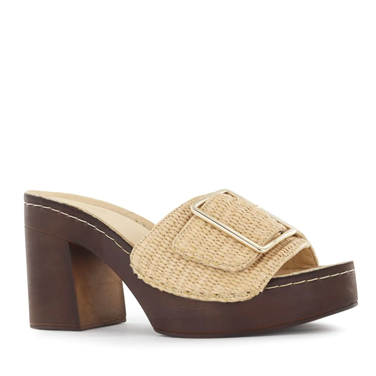 ECCO - Sandalias con Taco Mujer Ecco Triana02 Beige