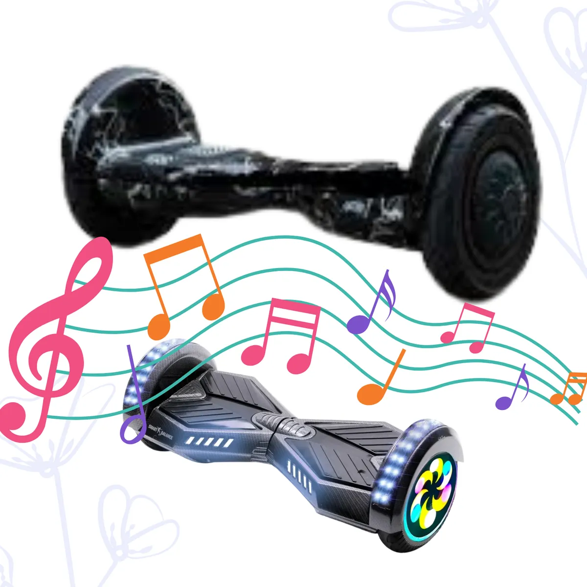 GENERICO - Smart Blance Balancín eléctrico Ufo BLACK