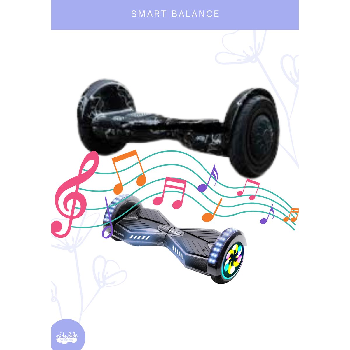 GENERICO - Smart Blance Balancín eléctrico Ufo BLACK