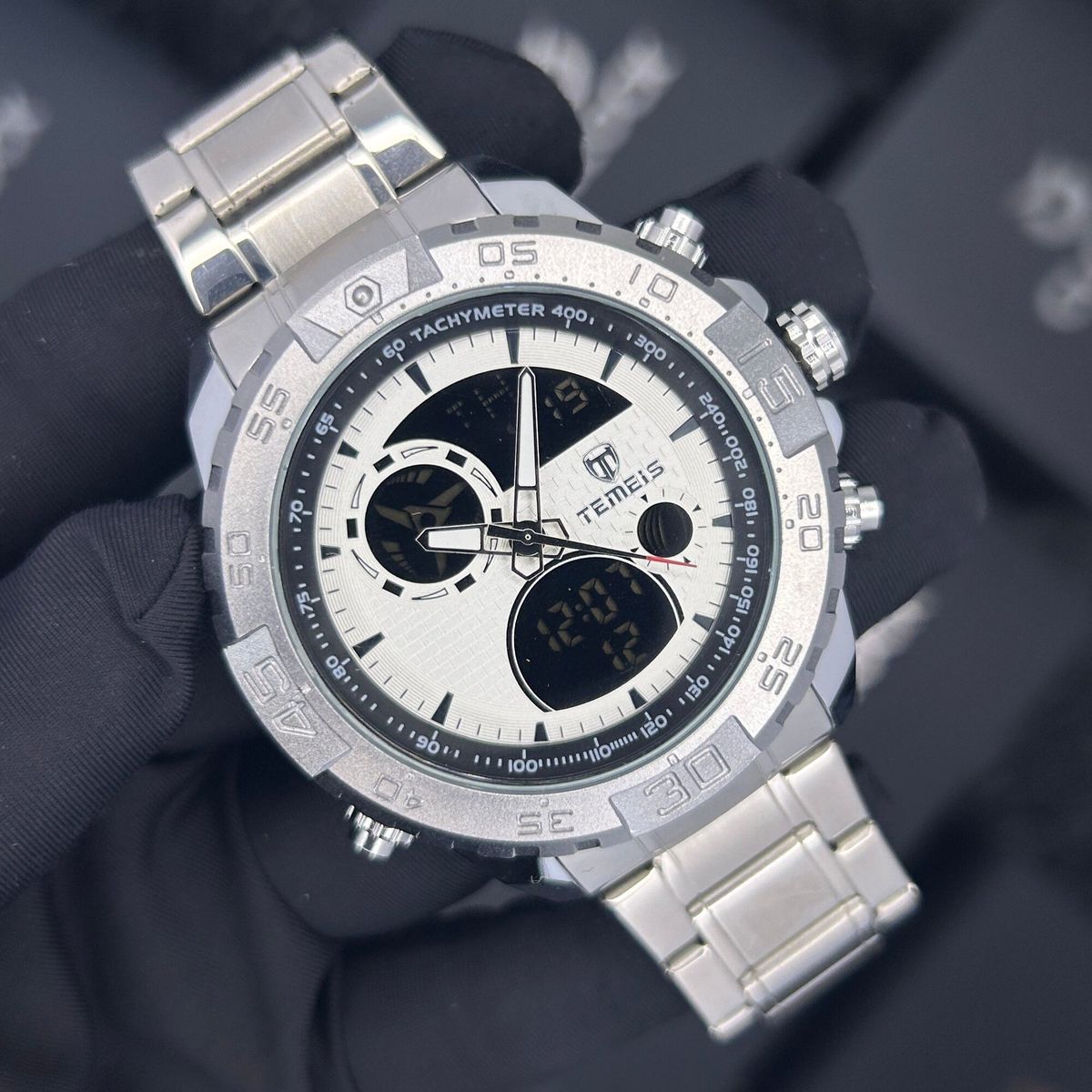 GENERICO - Reloj Temeis 3206 Elegante Blanco- TEM-22