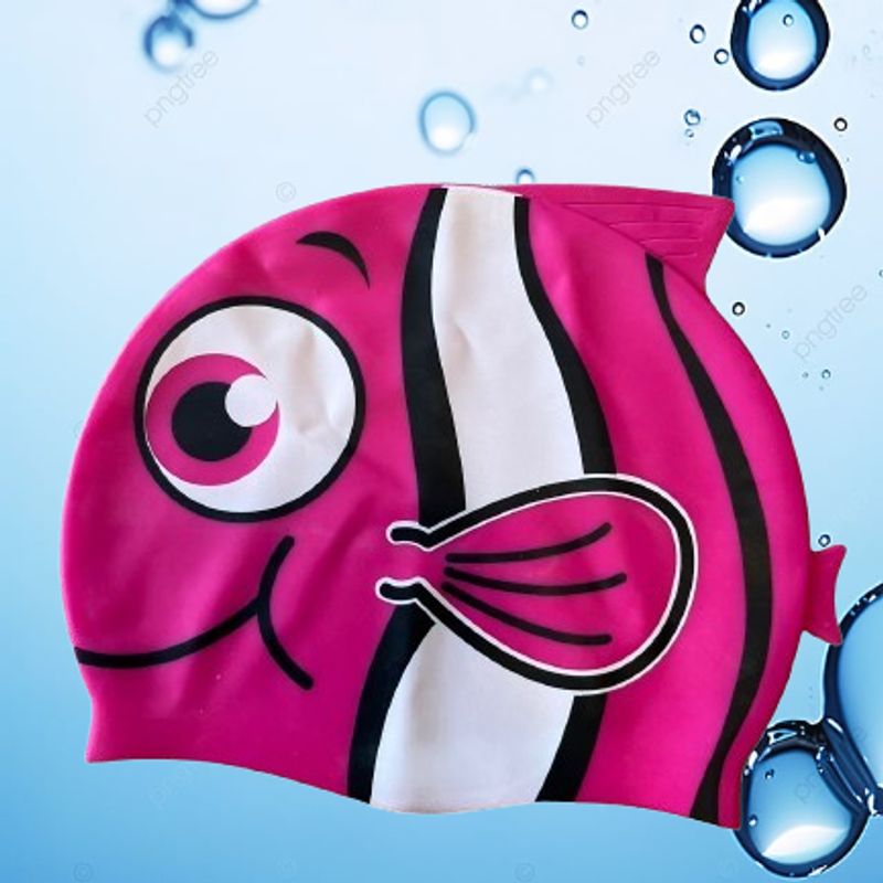 THE BABY SPOT - Gorro para Natación Nemo niños (3 a 5 años) Fucsia