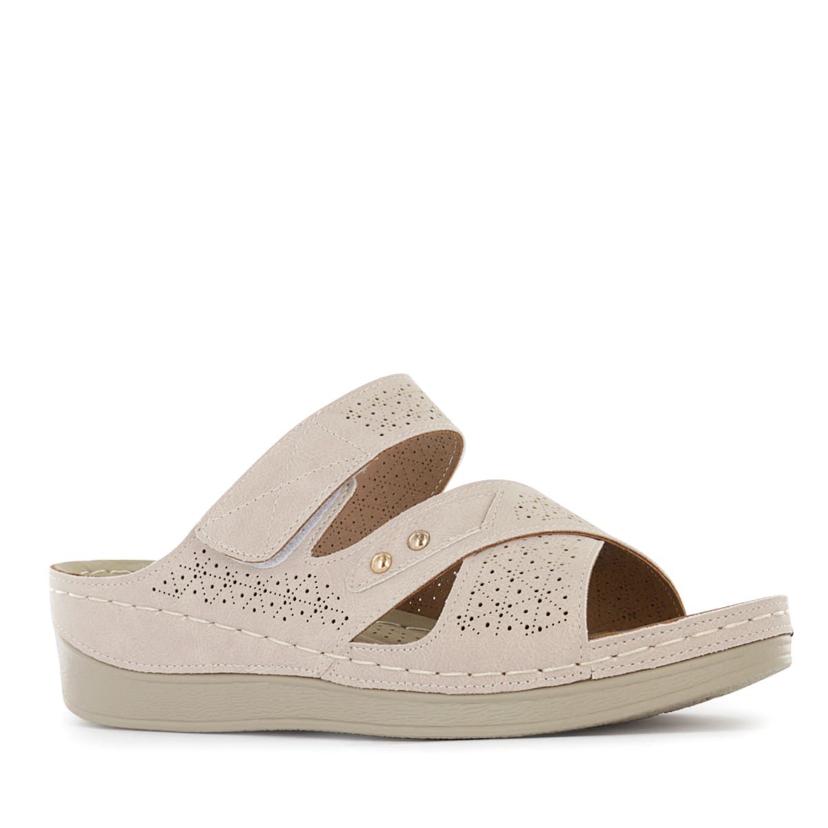 IMPULS - Sandalias Taco Cuña Mujer Impuls Odila03 Beige