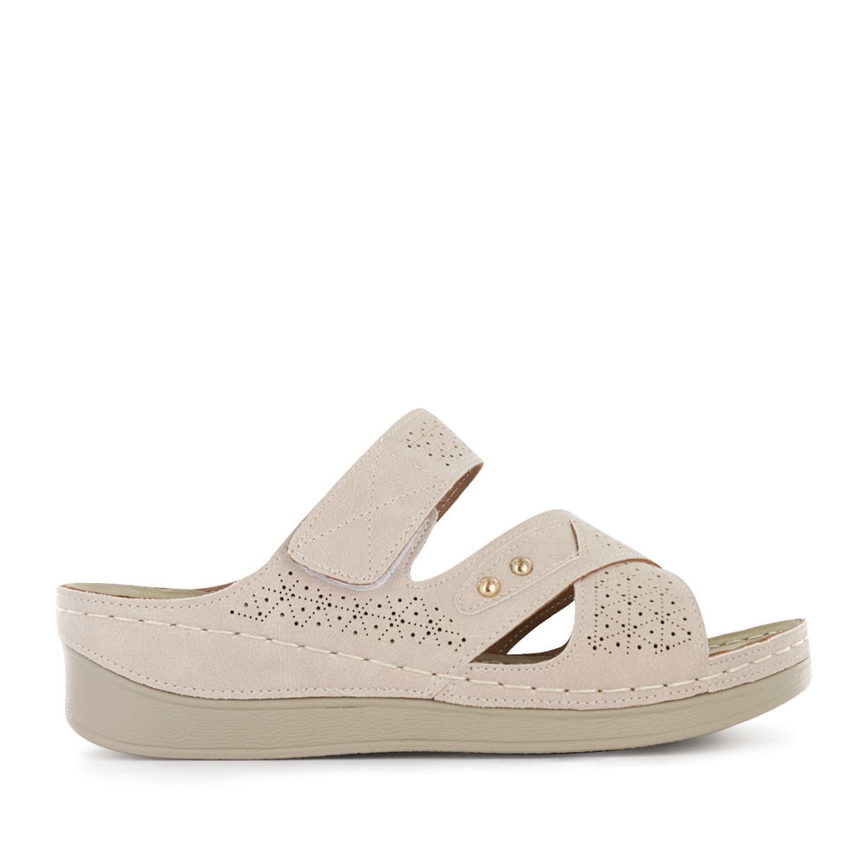 IMPULS - Sandalias Taco Cuña Mujer Impuls Odila03 Beige