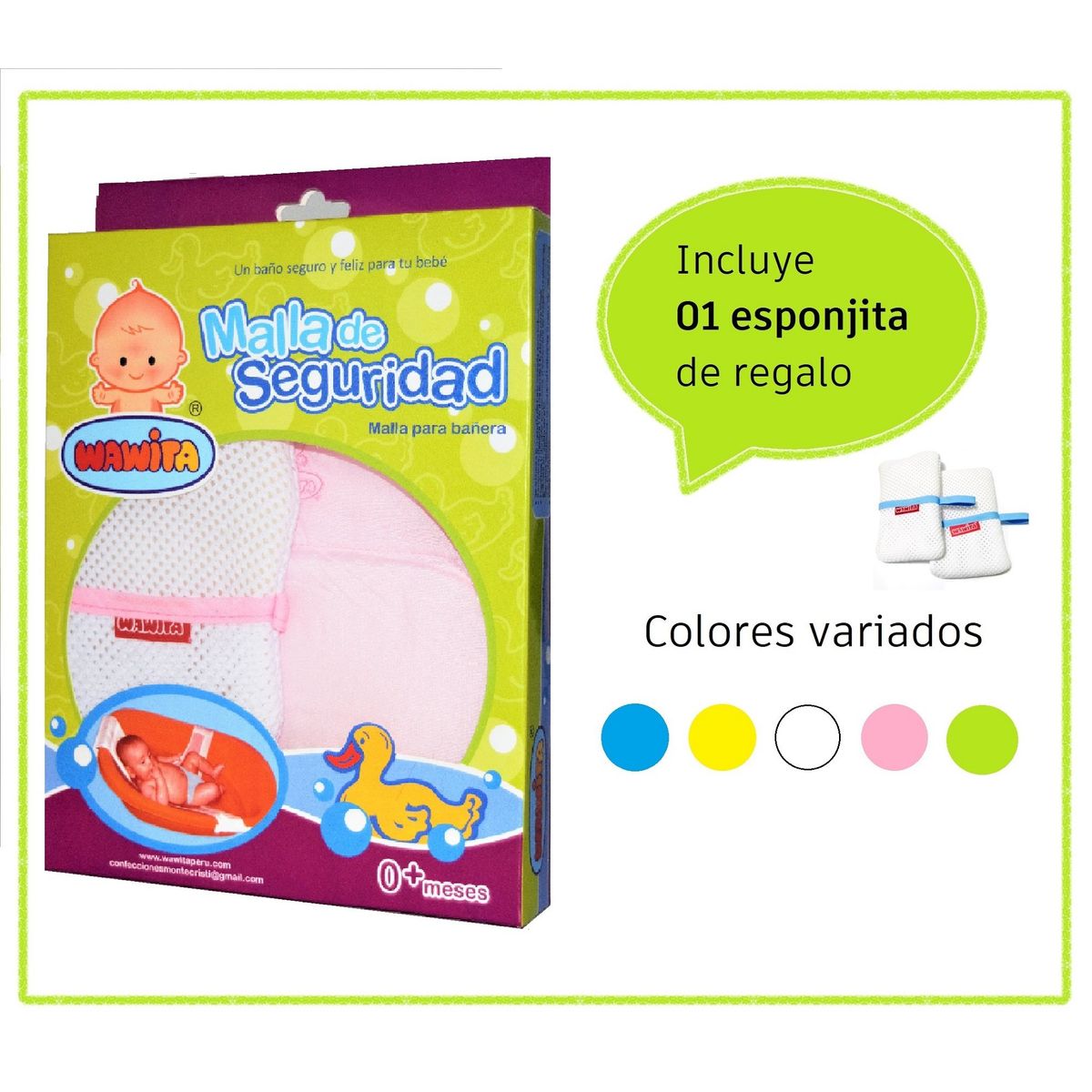 WAWITA - Malla de Seguridad Wawita - Rosada