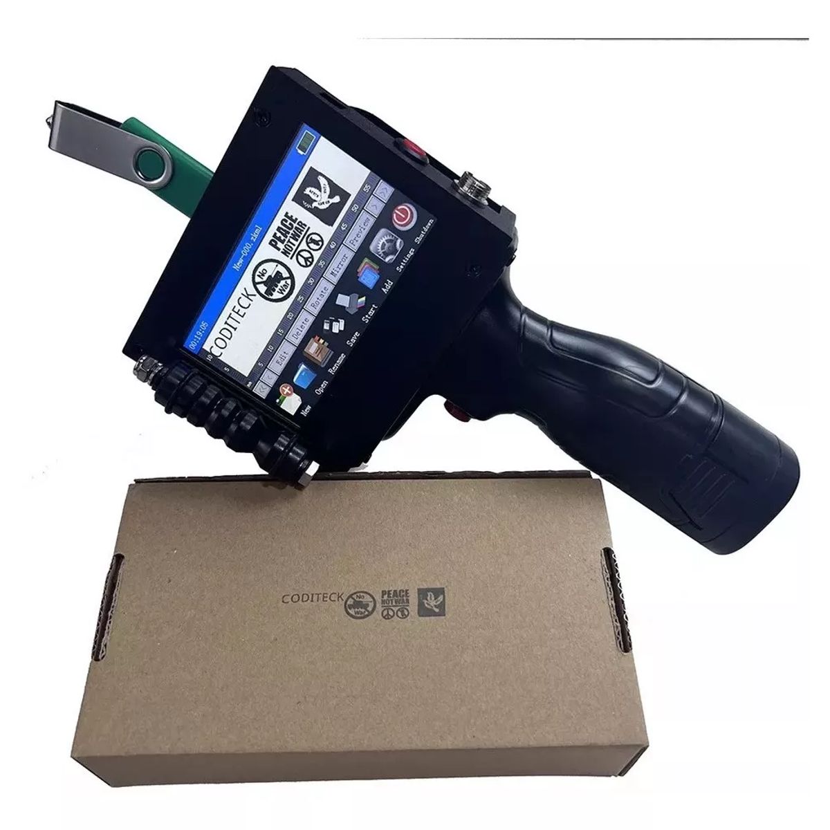 GENERICO - Pistola Fechadora Lote De Producción Código De Barras Qr