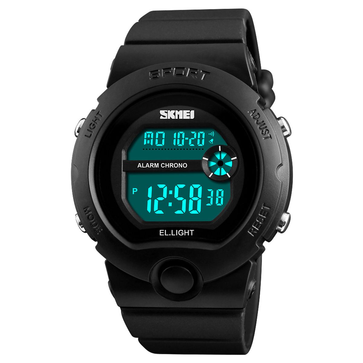 SKMEI - Reloj Skmei 1334 Negro Digital Silicona para dama