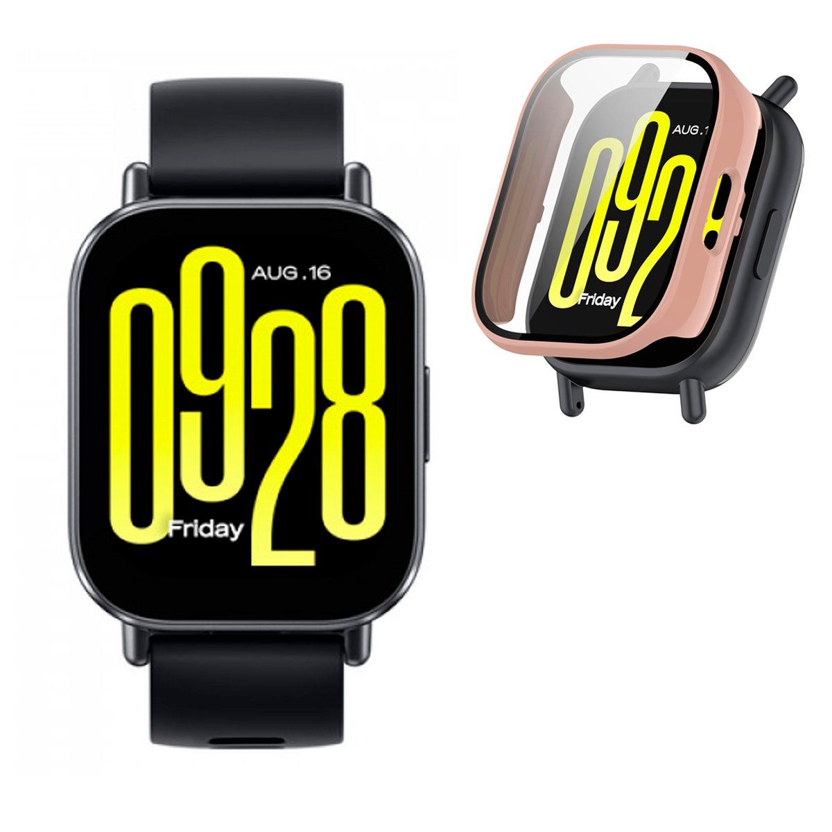 XIAOMI - Reloj Xiaomi Redmi Watch 5 Active SpO2 + Bumper Protector Rosa