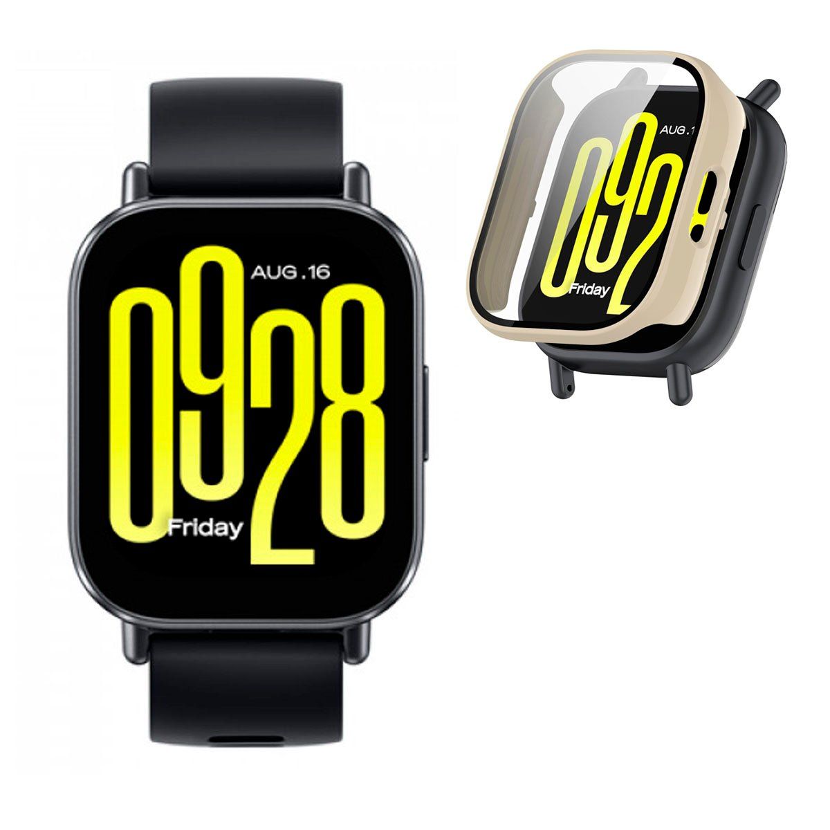 XIAOMI - Reloj Xiaomi Redmi Watch 5 Active SpO2 + Bumper Protector Beige