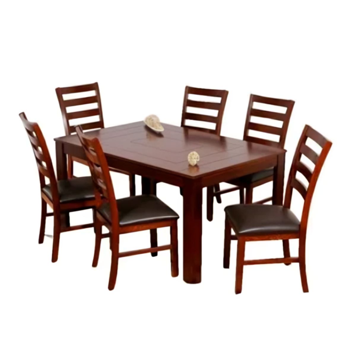 HOGAR & SPACIOS - HYS COMEDOR 6 SILLAS DAGNA NEGRO