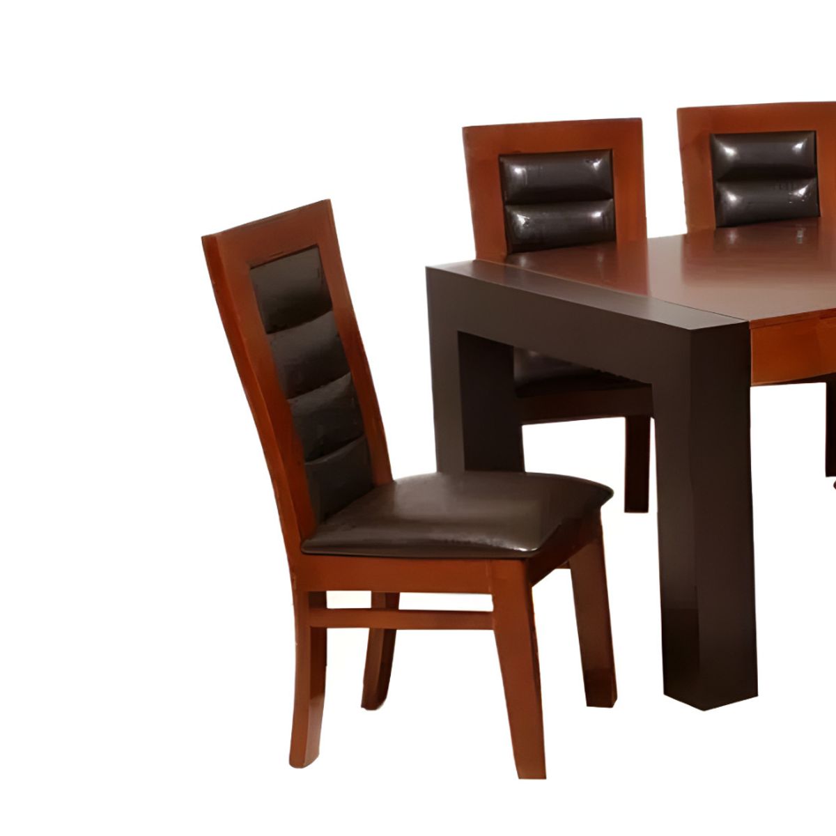 HOGAR & SPACIOS - HYS COMEDOR 6 SILLAS INGRID NEGRO