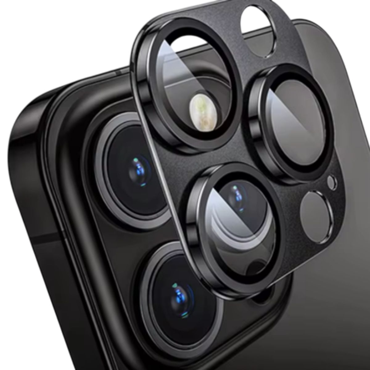 GENERICO - Protector de Cámara para Iphone 13 pro Metalico