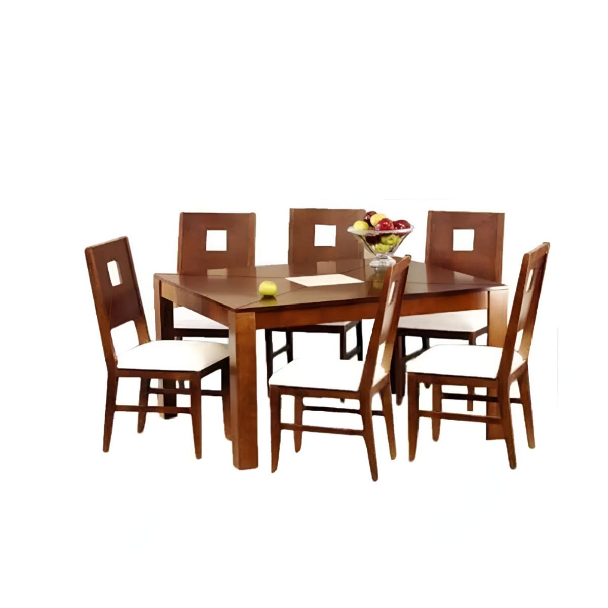 HOGAR & SPACIOS - HYS COMEDOR 6 SILLAS PINAM ARENOSO