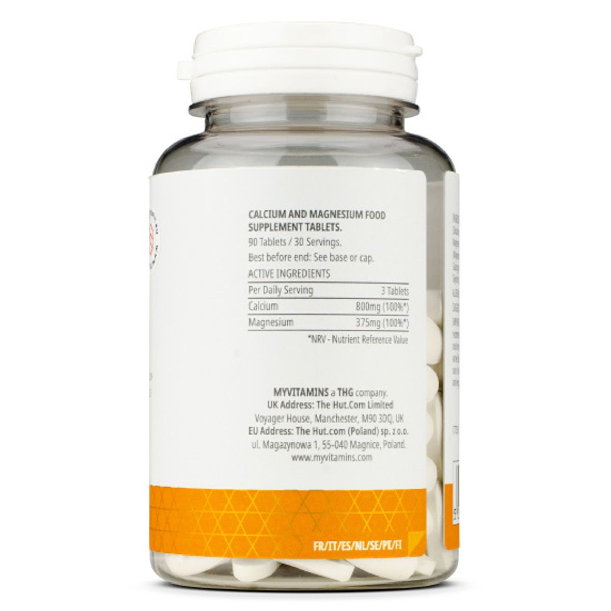 MYPROTEIN - Vitaminas Myprotein Calcio y Magnesio 90 Tabletas x2