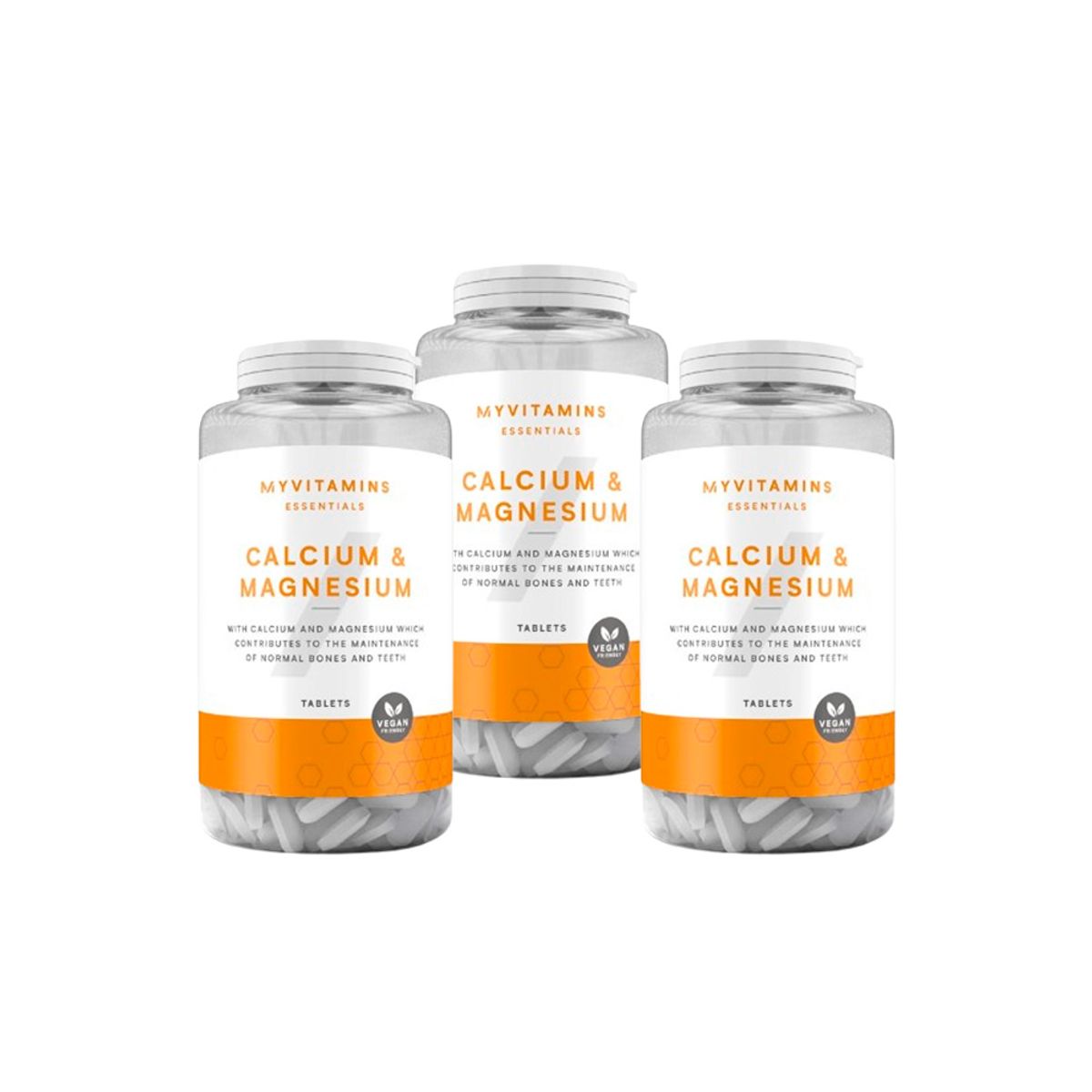 MYPROTEIN - Vitaminas Myprotein Calcio y Magnesio 90 Tabletas x3