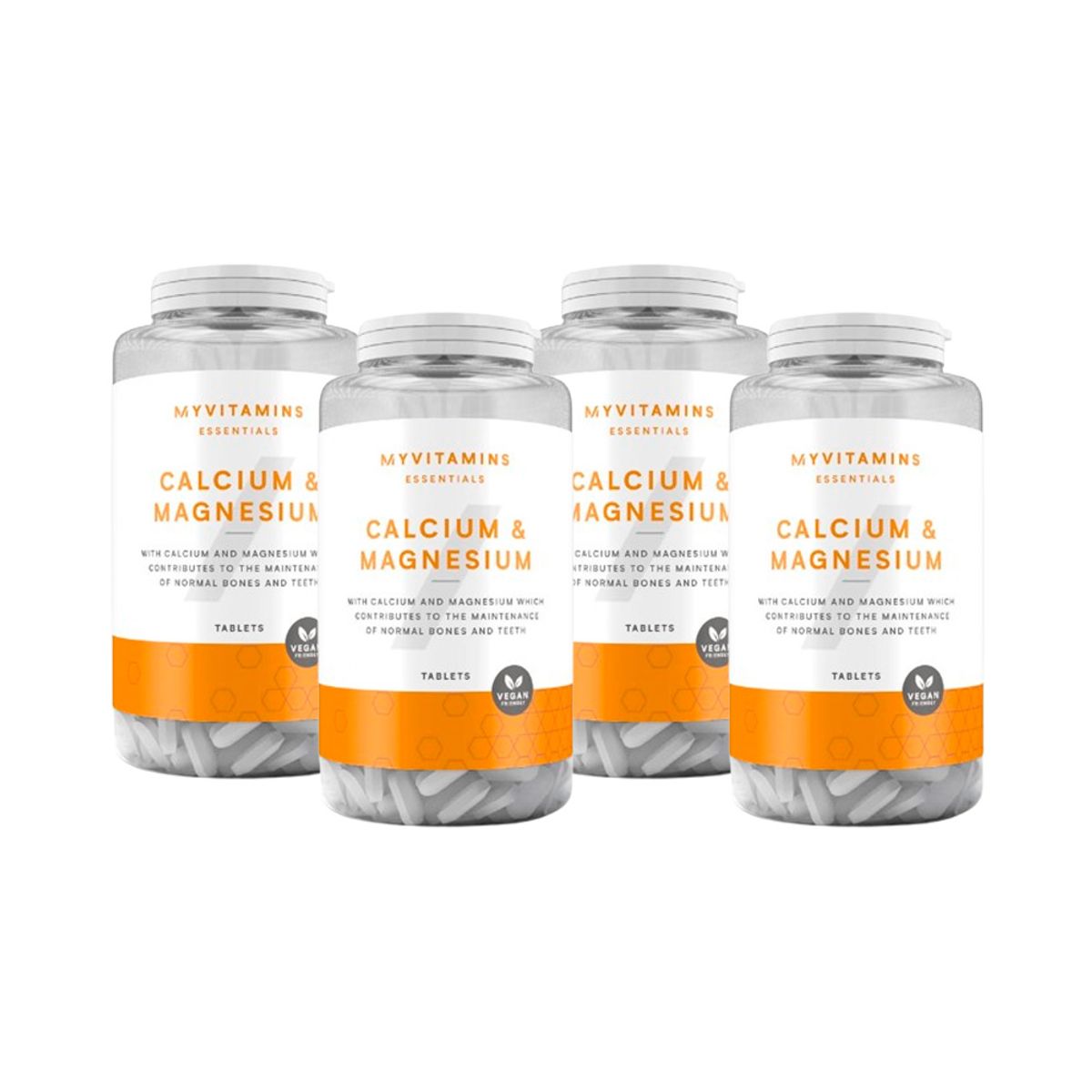 MYPROTEIN - Vitaminas Myprotein Calcio y Magnesio 90 Tabletas x4